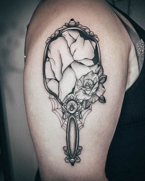 Magnificent Mirror Tattoo For Girls