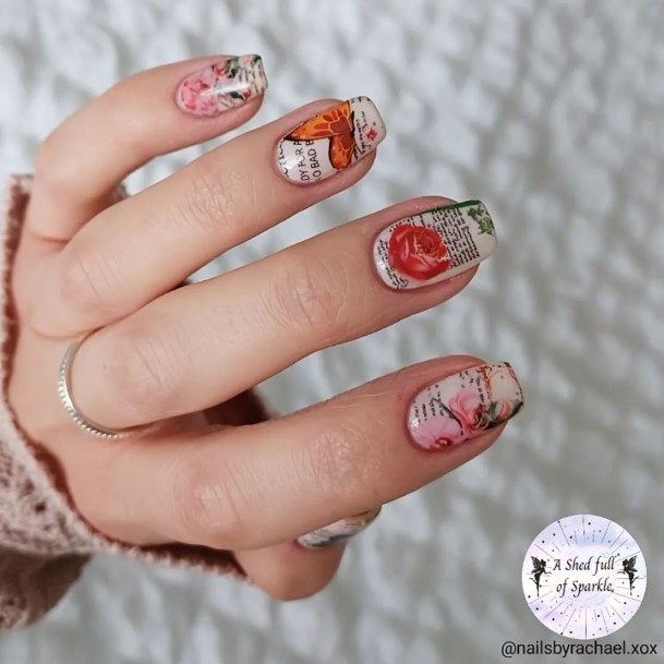 Magnificent Newspaper Fingernails For Girls