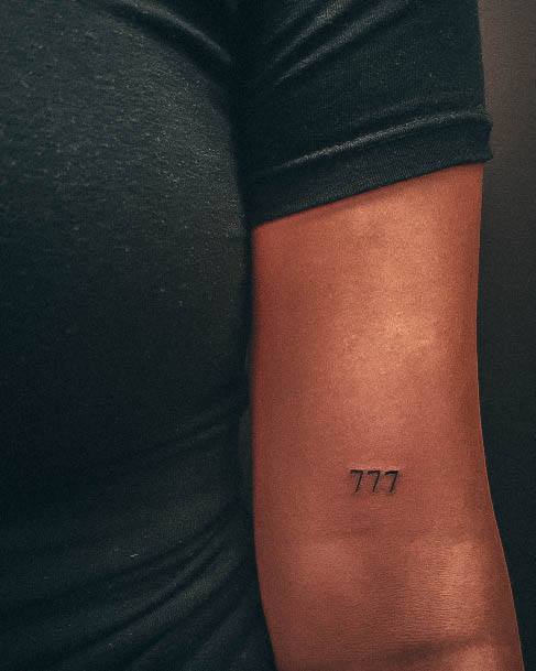 Magnificent Number Tattoo For Girls