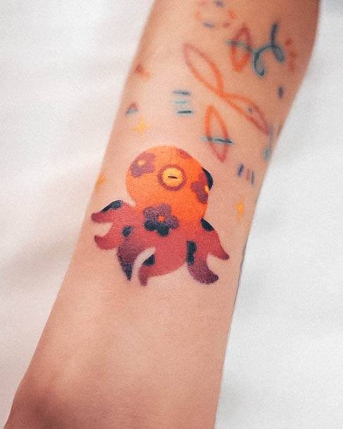 Magnificent Octopus Tattoo For Girls