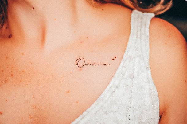 Magnificent Ohana Tattoo For Girls