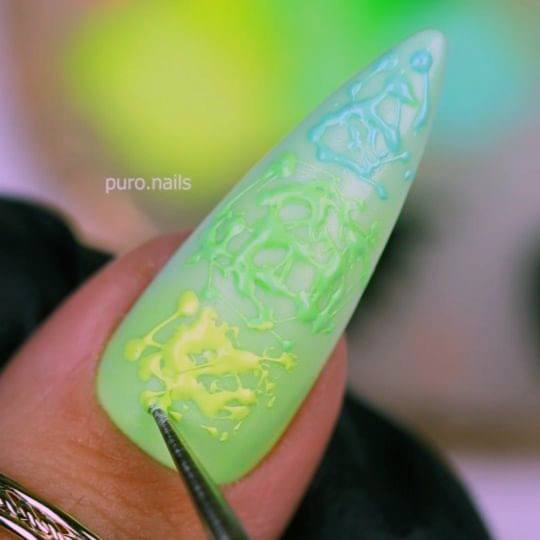 Magnificent Ombre Summer Fingernails For Girls