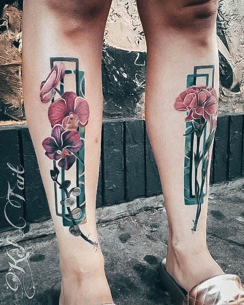 Magnificent Orchid Tattoo For Girls