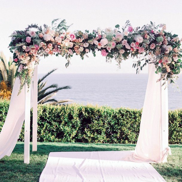 Magnificent Outdoor Beach Wedding Awesome Flower Arch Ideas