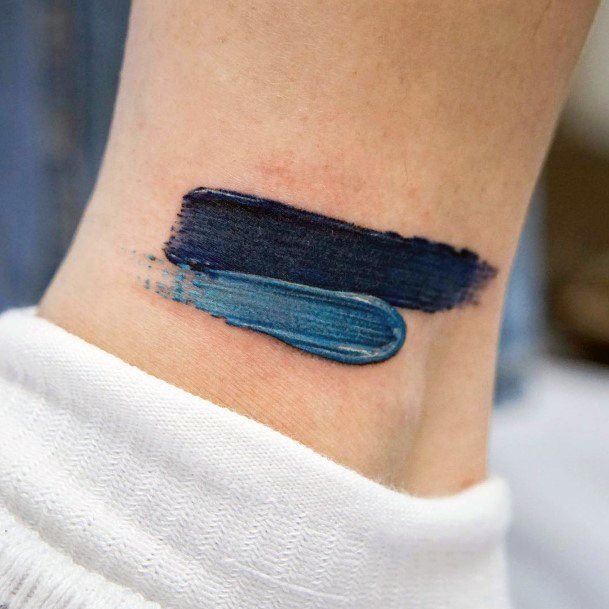 Magnificent Palette Texture Tattoo For Girls