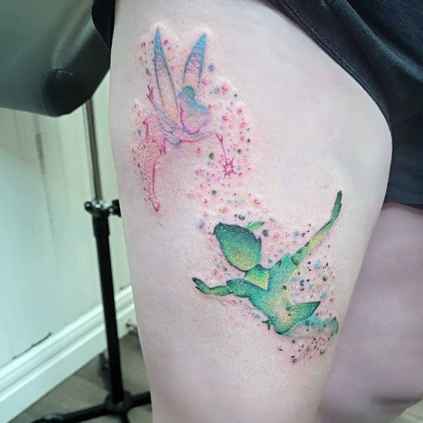 Magnificent Peter Pan Tattoo For Girls