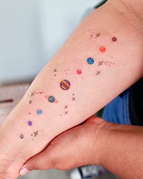 Magnificent Pluto Tattoo For Girls