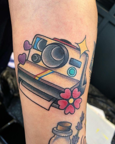 Magnificent Polaroid Tattoo For Girls