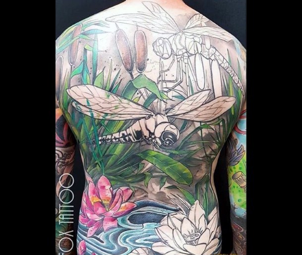 Magnificent Pond Tattoo For Girls