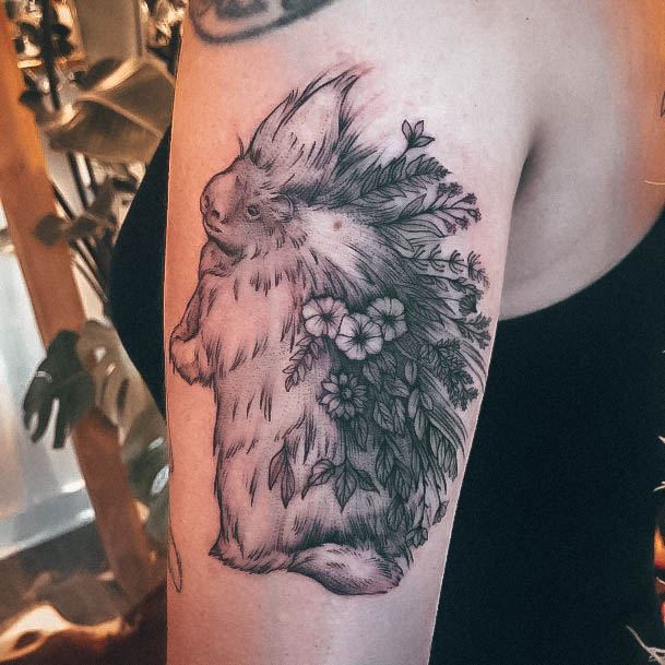 Magnificent Porcupine Tattoo For Girls