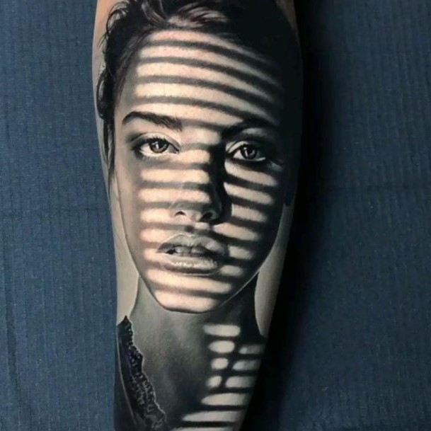 Magnificent Portrait Tattoo For Girls