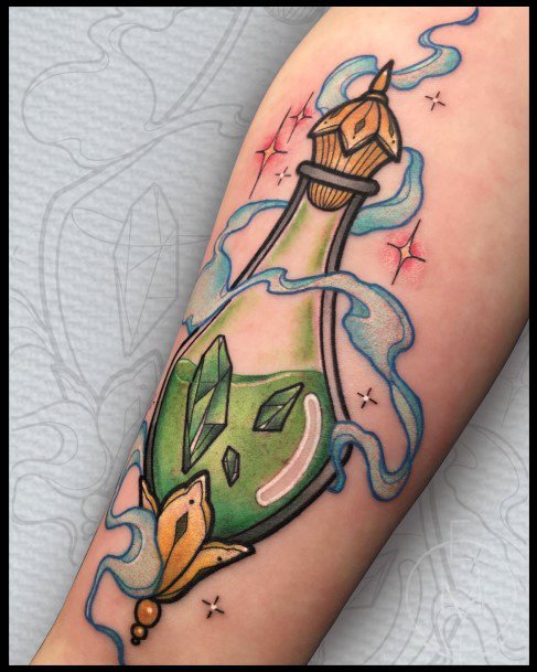 Magnificent Potion Tattoo For Girls