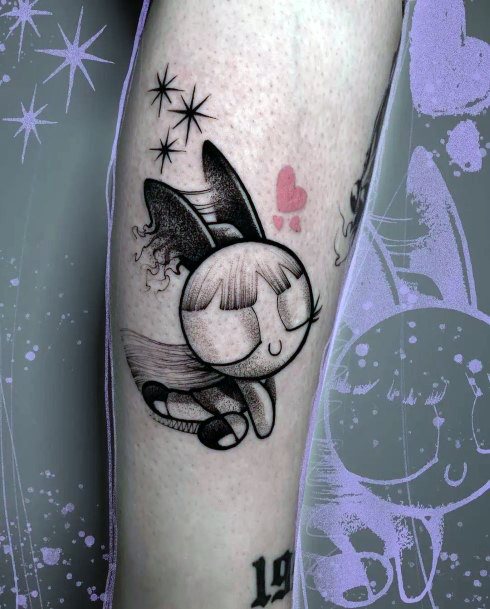 Magnificent Powerpuff Girls Tattoo For Girls