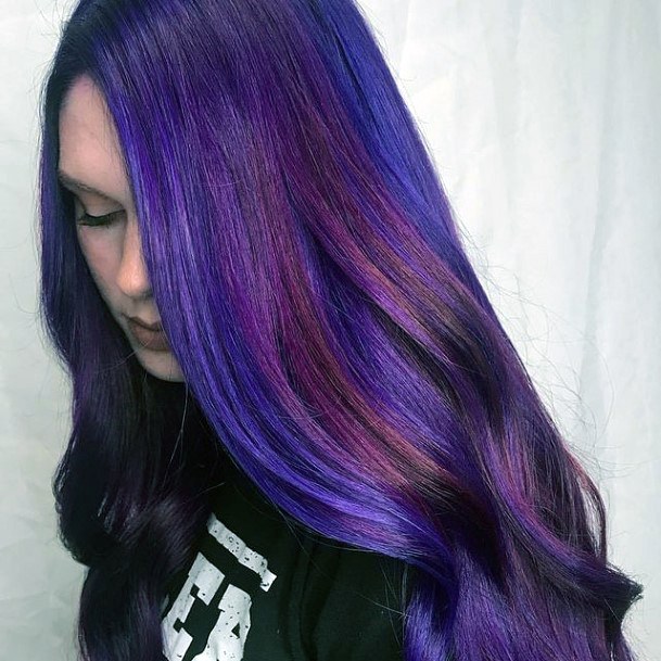 Magnificent Purple Hairstyles For Girls
