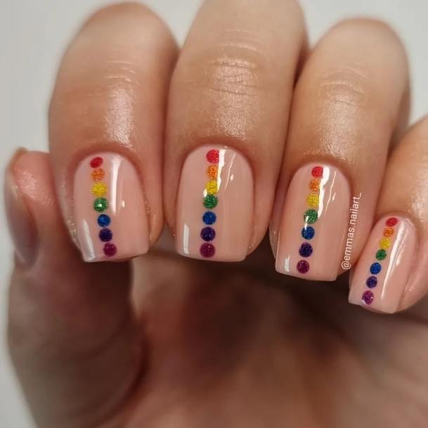 Magnificent Rainbow Fingernails For Girls