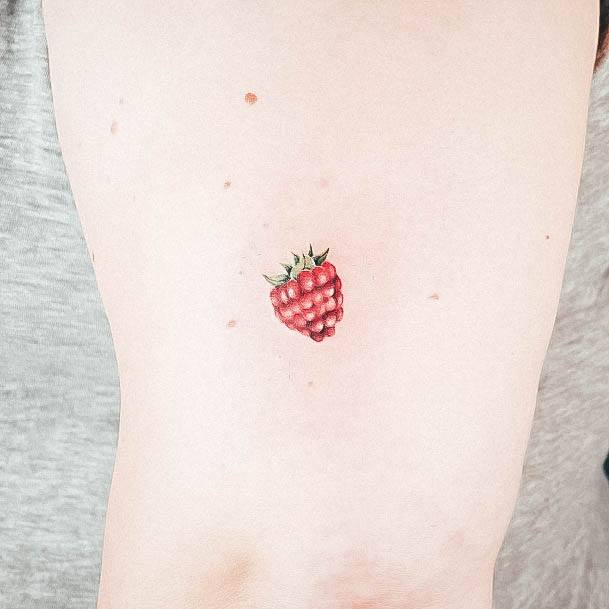 Magnificent Raspberry Tattoo For Girls