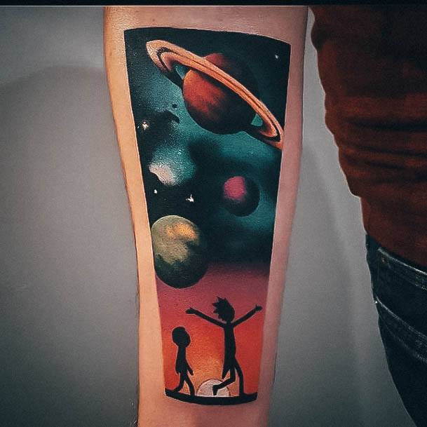 Magnificent Rick And Morty Tattoo For Girls