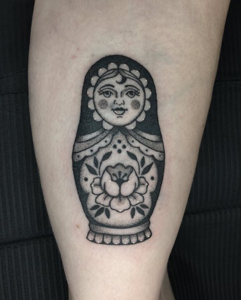 Magnificent Russian Nesting Doll Matryoshka Tattoo For Girls