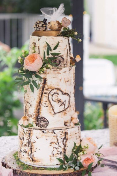 Magnificent Rustic Wedding Cake Art Toppers