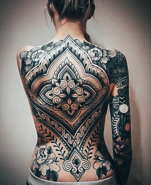 Magnificent Sacred Geometry Tattoo For Girls