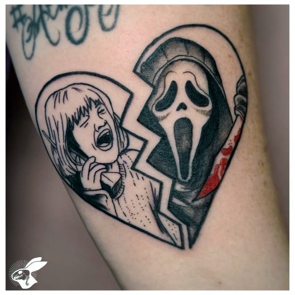 Magnificent Scream Tattoo For Girls