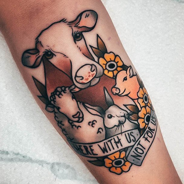 Magnificent Sheep Tattoo For Girls