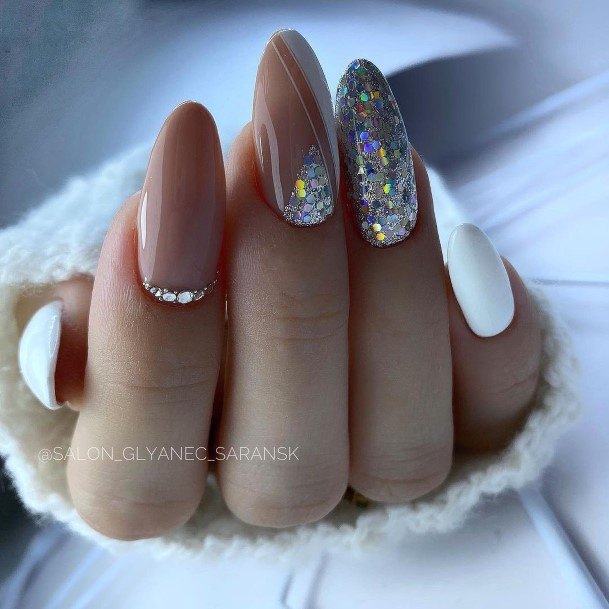 Magnificent Silver Nail For Girls