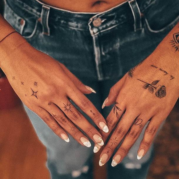 Magnificent Small Hand Tattoo For Girls