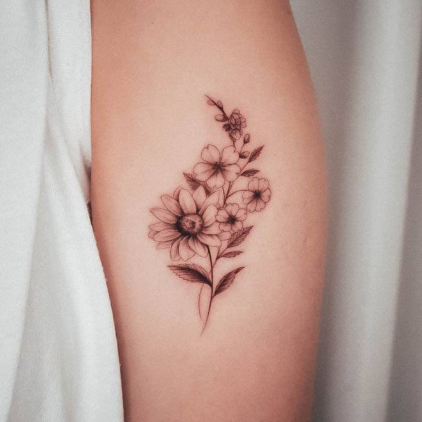 Top 100 Best Small Sunflower Tattoos For Women - Tiny Flower Design Ideas