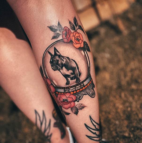 Magnificent Snowglobe Tattoo For Girls