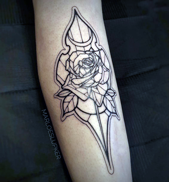 Magnificent Stained Glass Tattoo For Girls