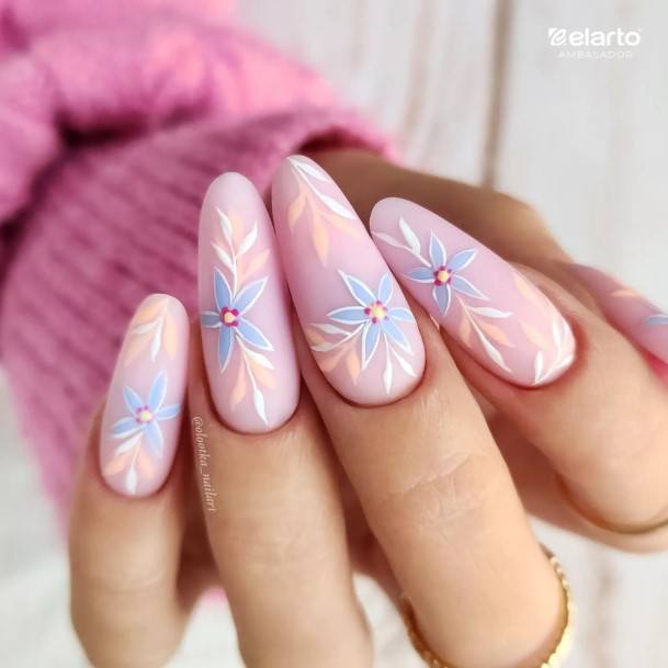 Magnificent Summer Matte Fingernails For Girls