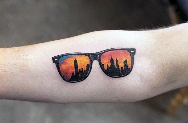 Magnificent Sunglasses Tattoo For Girls