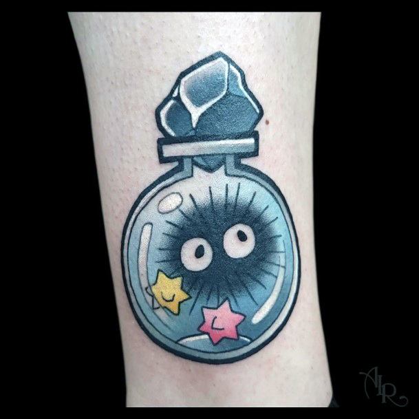 Magnificent Susuwatari Tattoo For Girls