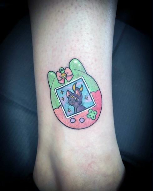 Magnificent Tamagotchi Tattoo For Girls