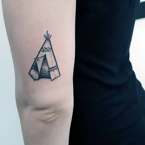 Magnificent Tipi Tattoo For Girls