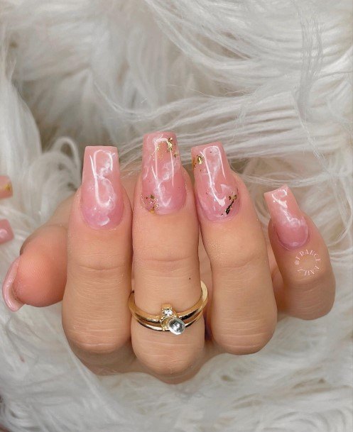 Magnificent Translucent Pink Nail For Girls