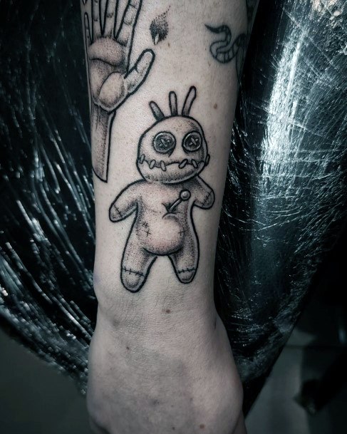 Magnificent Voodoo Doll Tattoo For Girls