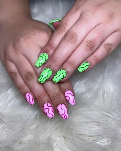 Magnificent Watermelon Nail For Girls