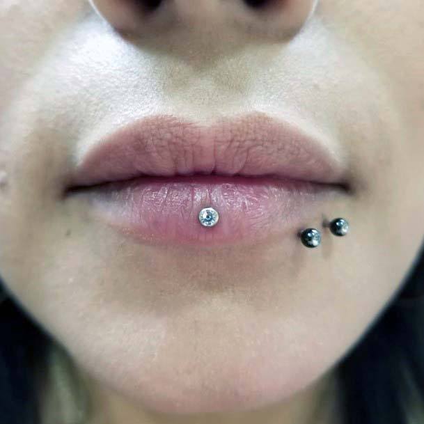 Magnificent White Diamond Ashley Spider Bite Cool Piercing Ideas For Women