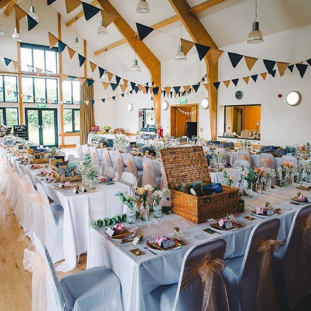 Magnificent White Lovely Wedding Reception Gorgeous Barn Venue
