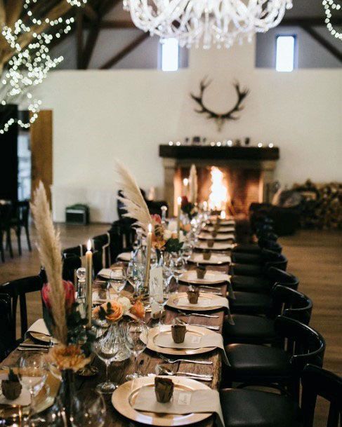 Magnificent Winter Wedding Reception Table Inspiration