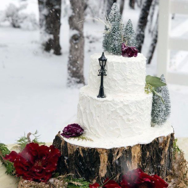 Magnificent Winter White Red Floral Wedding Cake Ideas Tastey