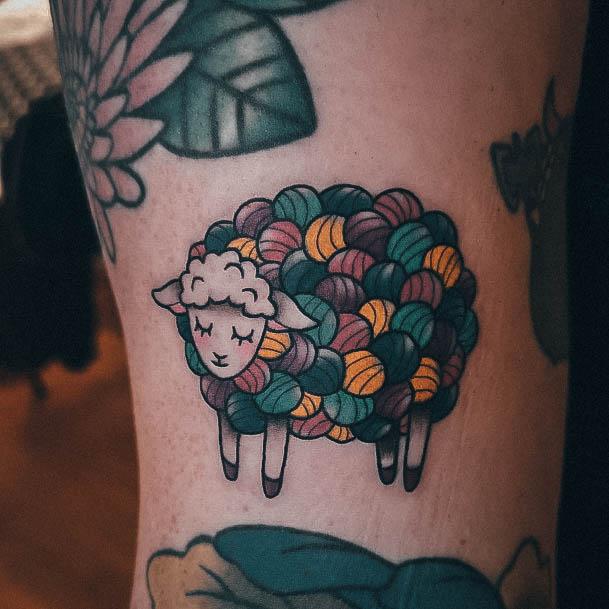 Magnificent Yarn Tattoo For Girls