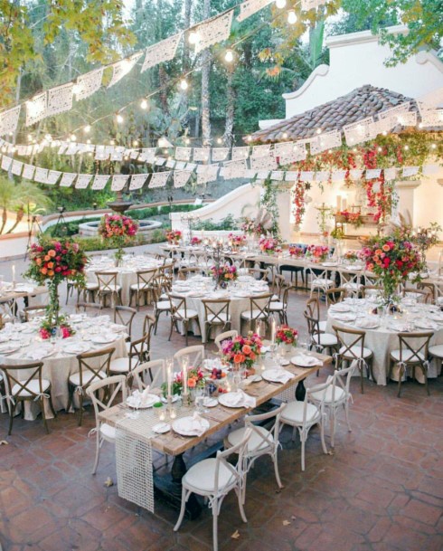 Majestic Dining Arrangement Mexican Wedding Decorations