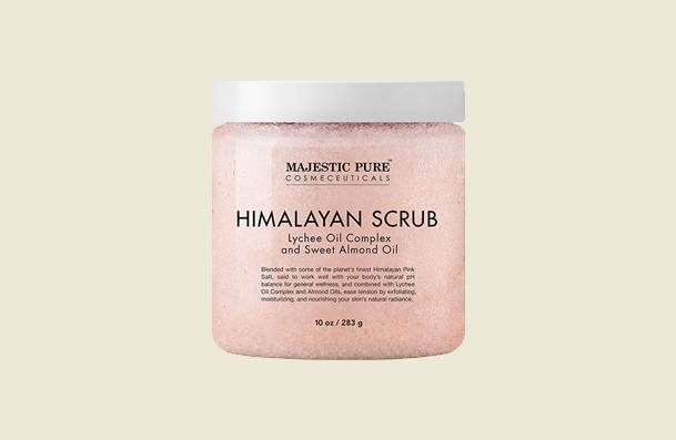 Majestic Pure Himalayan Salt Body Scrub With Lychee Oil Body Scrub For Women