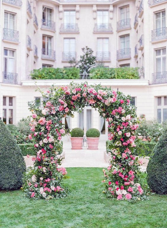 Majestic Wedding Flowers Arch