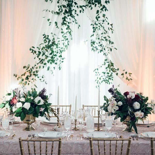 Majestic Wedding Head Table Decor