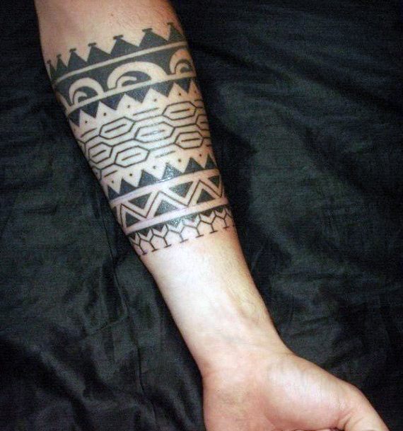 Maori Tribal Tattoo Womens Forearms