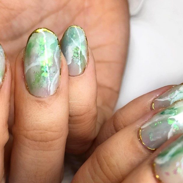 Marble Girls Nail Ideas